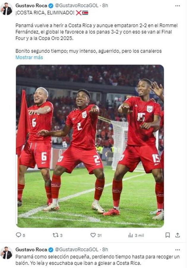 “Clásico hijo” y “la mediocridad asoma”: así reaccionó la prensa luego del pase de Panamá sobre Costa Rica en Nations League