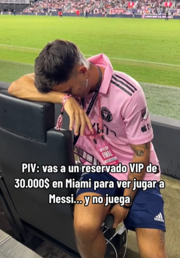 Pagó 30 mil dólares para ver a Messi con el Inter Miami: su reacción al enterarse que no jugaba y así son los palcos VIP