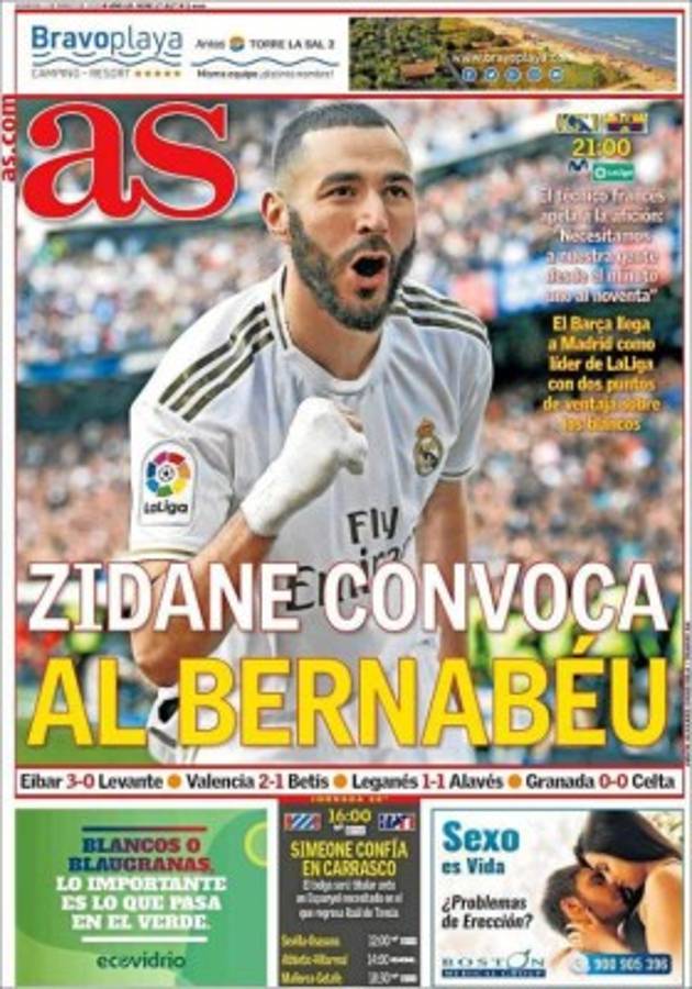 Portadas por el mundo: Lo que dicen sobre el clásico Real Madrid-Barcelona
