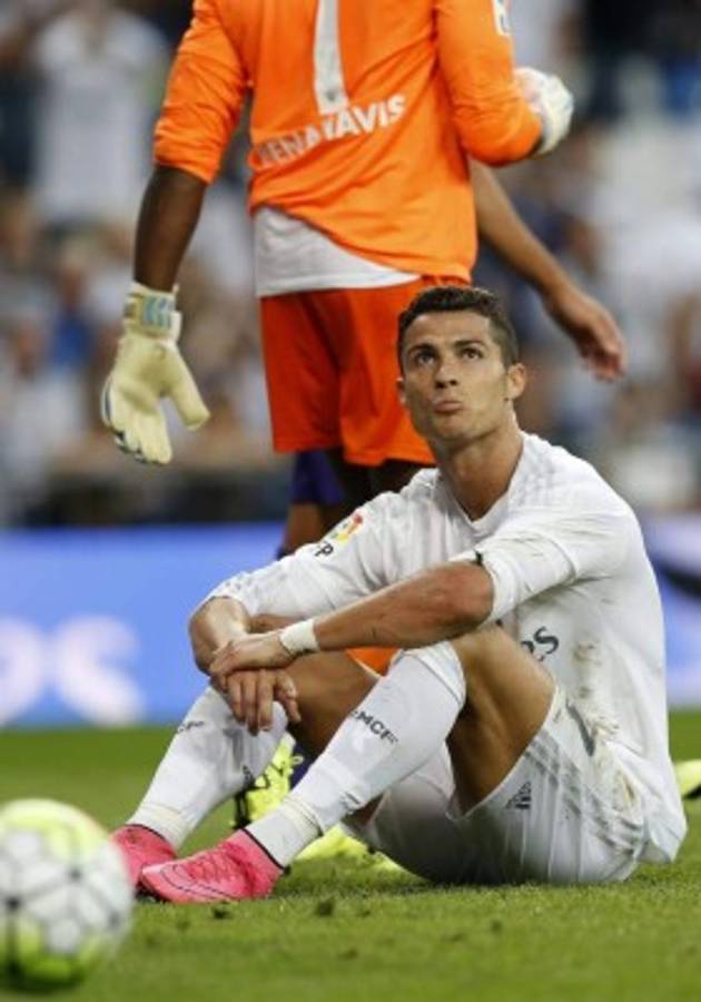 Así fue el sufrimiento de Cristiano Ronaldo ante el Málaga