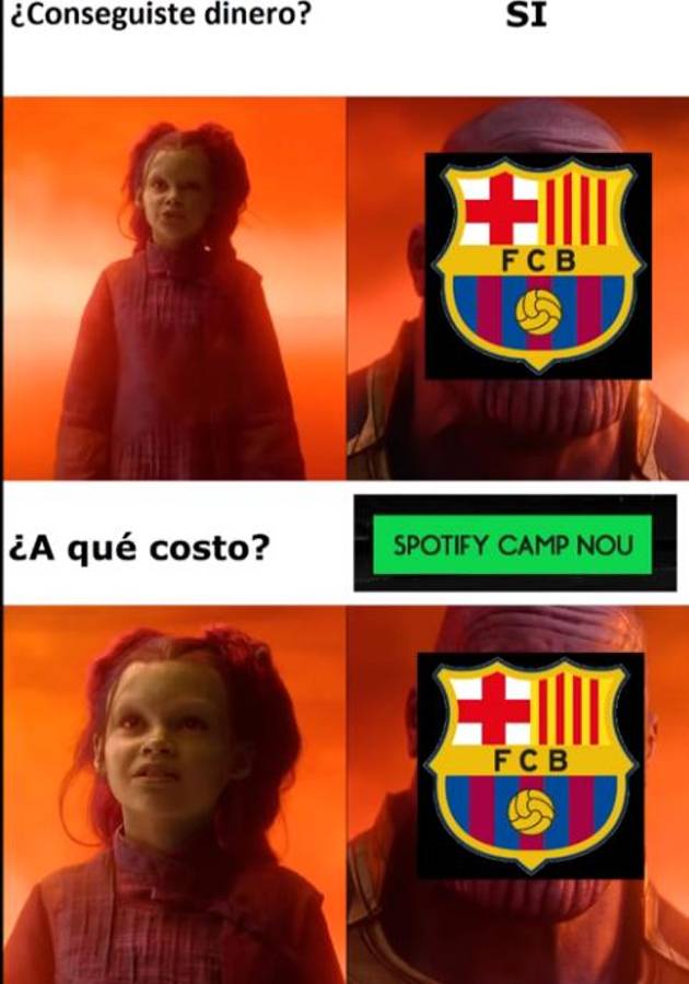 ¡Hacen pedazos a los madridistas! Los jocosos memes del acuerdo entre Barcelona y Spotify ¿Cómo será la camisa?