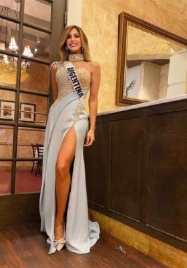 Miss Universo: La hermosa representante de Argentina rindió homenaje a Maradona con su traje