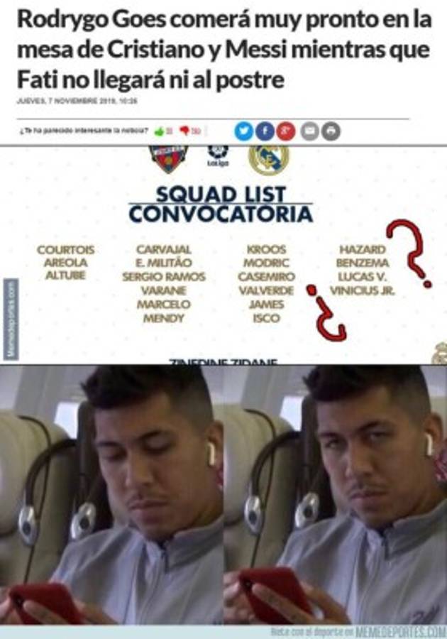 Los memes hacen pedazos al Real Madrid tras la derrota ante el Levante