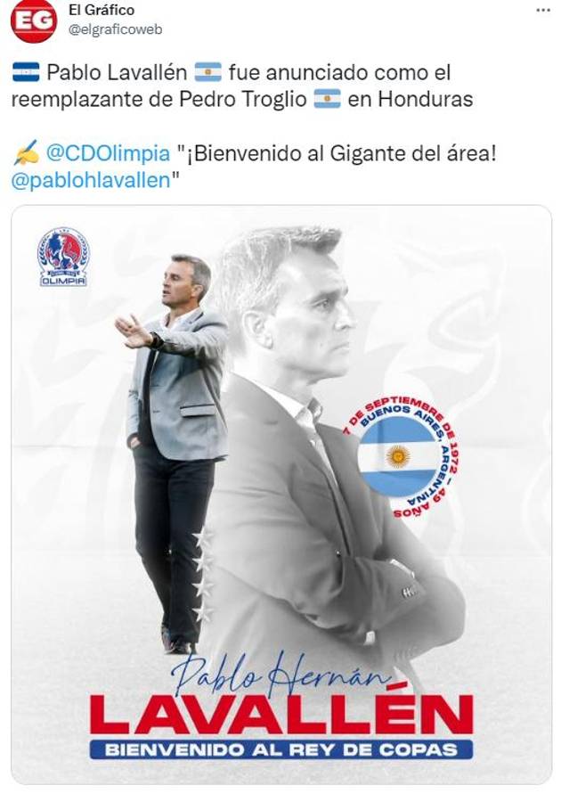 ¿Podrá conseguir el Penta? Así reaccionó la prensa de Honduras e internacional sobre la llegada de Pablo Lavallén a Olimpia