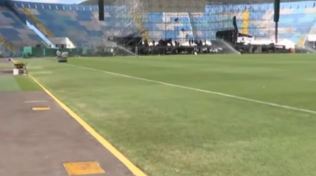 ¿Peligra el Motagua vs Real España? Así quedó la grama del Estadio Nacional Chelato tras el concierto de Grupo Firme