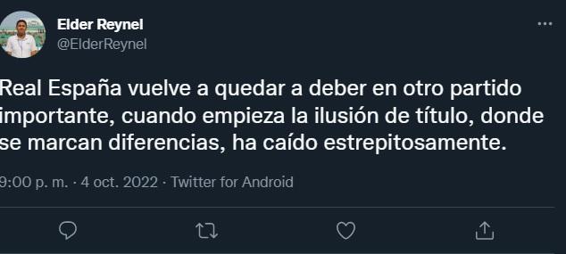 “El fútbol tico es el mejor de la región”, “Absolutamente vergonzoso”, “Adiós Real España”: Prensa hondureña opina tras el duro revés aurinegro