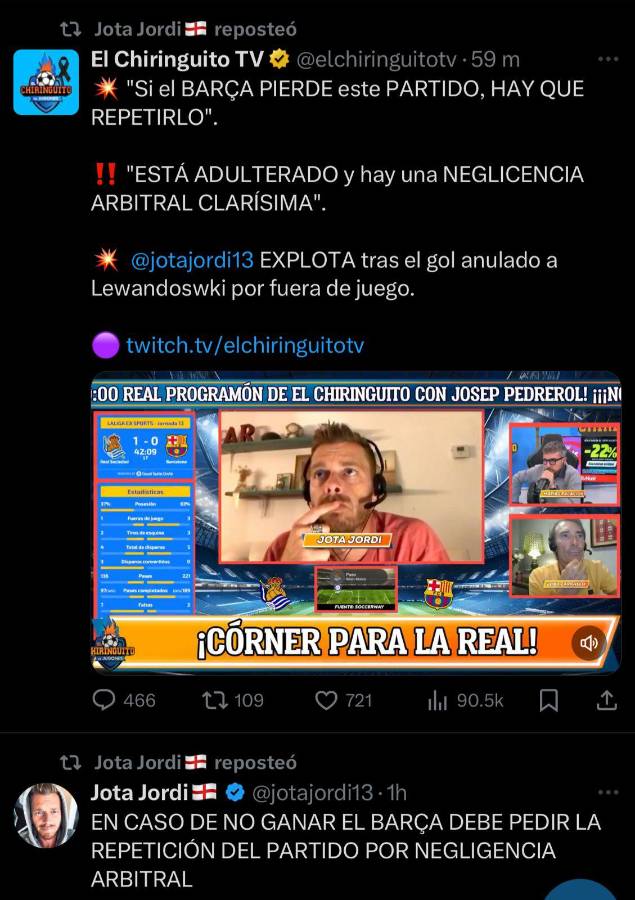 “Se debe repetir el partido” “¿la tecnología no sirve?”: la prensa reacciona tras la derrota polémica del Barcelona ante la Real