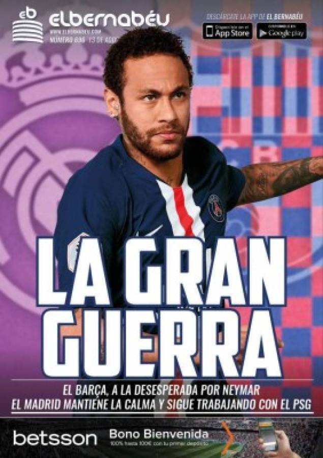 Neymar se roba las portadas en el mundo del futbol con su posible bombazo