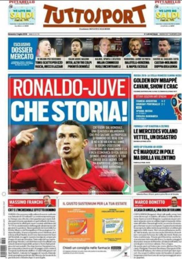 Las portadas de los diarios del mundo tras la eliminación de Messi y Cristiano de Rusia