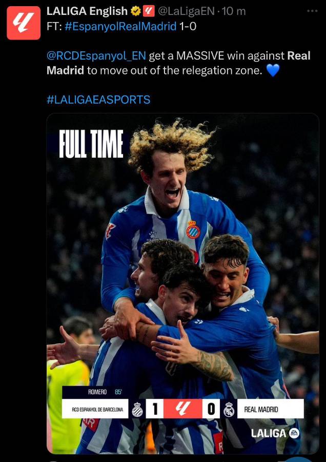 “Terrorífico arbitraje” “ya se acabó el ciclo de Ancelotti”: la prensa reacciona a la roja no sacada en el Espanyol-Real Madrid