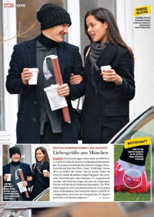 Bastian Schweinsteiger y Ana Ivanovic, la pareja top del momento