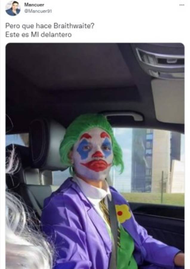 Figura del Barcelona se disfrazó del 'Joker' mientras el club atraviesa una crisis y los memes lo destrozaron