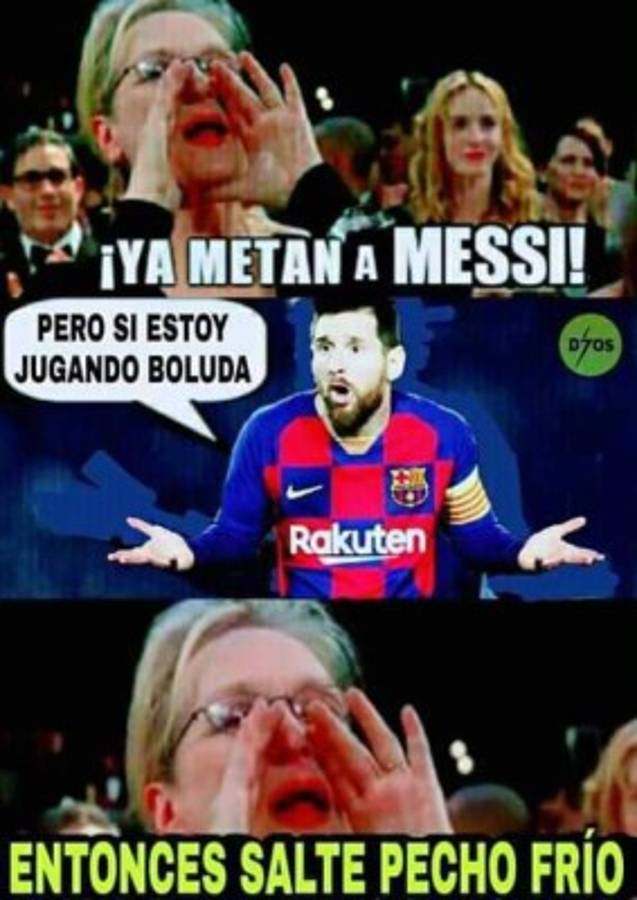 Los crueles memes contra Messi tras el empate del Barcelona ante el Napoli en la Champions