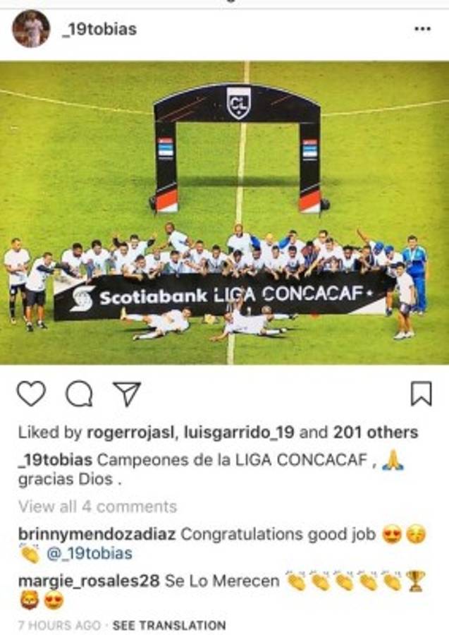 El festejo íntimo de los jugadores del Olimpia tras ganar la copa de Liga Concacaf