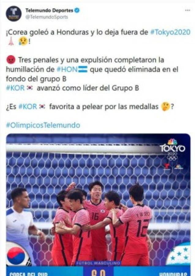 'Terror en Yokohama': goleada, baño de críticas en redes y polémica arbitral en eliminación de Honduras en Tokio