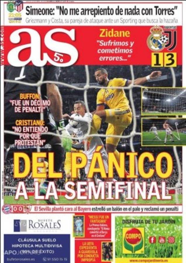 PORTADAS: Festejo en España, furia en Italia