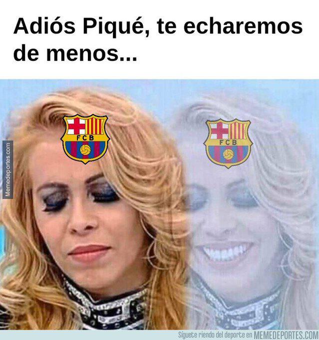 Piqué anunció su retiro del fútbol y los memes destrozan al jugador del Barcelona; Shakira es protagonista también
