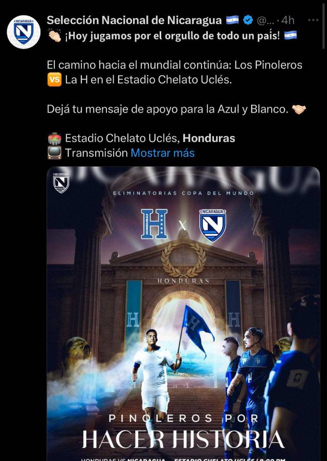 Si no ganamos es porque andamos en la calle: así reacciona la prensa de Honduras y Nicaragua previo al partido eliminatorio
