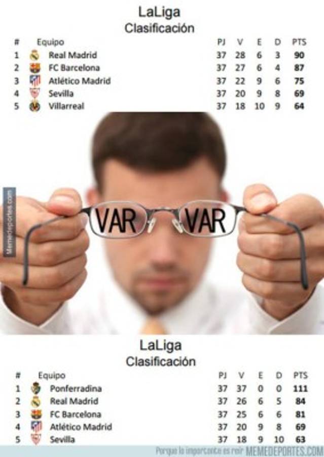 ¡Imperdibles! Terribles memes contra el Barcelona y Madrid previo al final de la Liga española