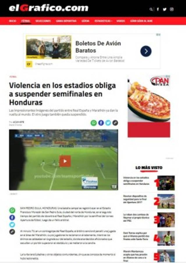 Así reaccionan los medios internacionales por desorden en el Morazán