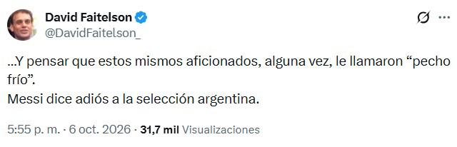 Periodista ataca a Messi y esto dice la prensa: Gracias por todo D10S