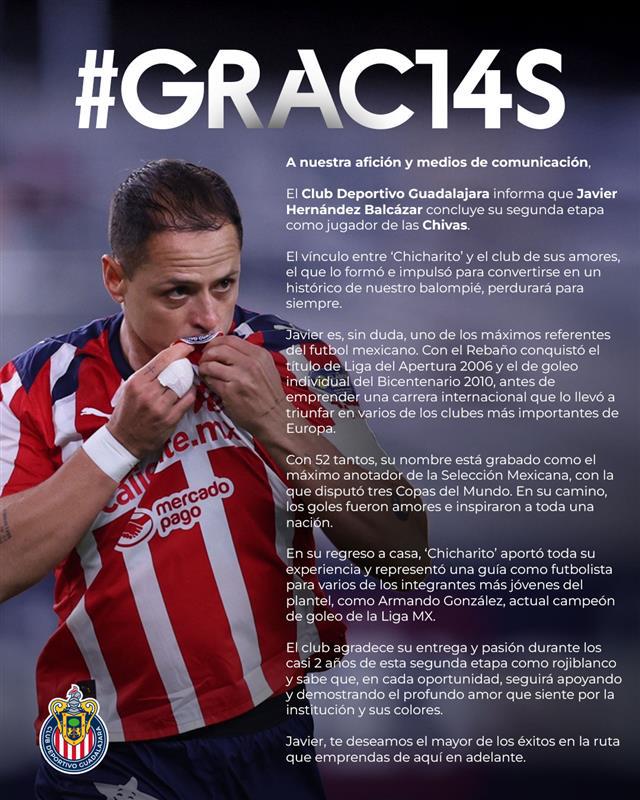 ¿Chicharito se retira por ESPN? Lo que se sabe del delantero mexicano tras finalizar su historia en Chivas