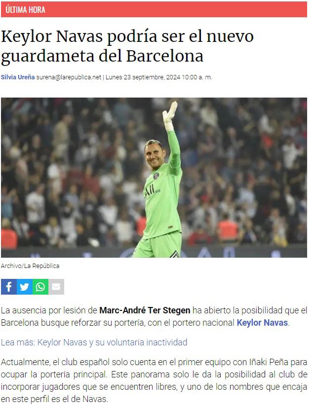 “Dispuesto a traicionar a Real Madrid” y “se deja querer”: Keylor Navas interesa al Barcelona y así reaccionó la prensa