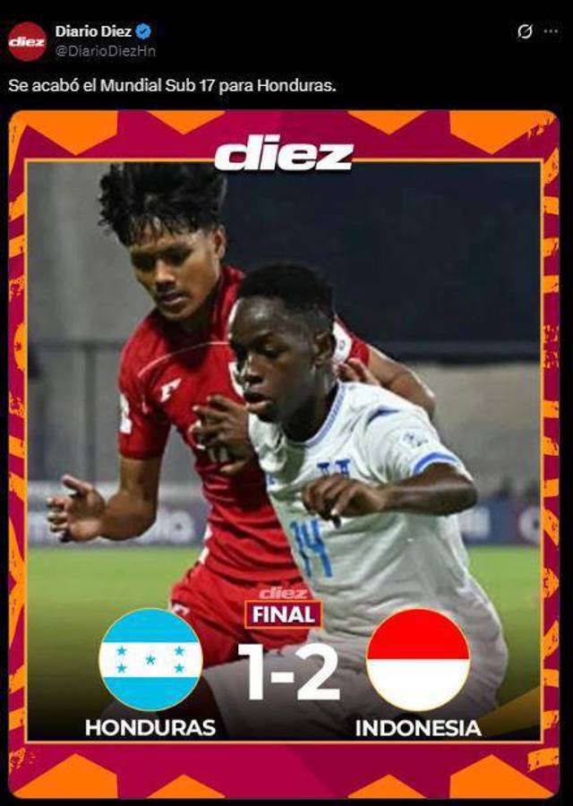 Un fracaso más, Terminó el martirio: así reaccionó la prensa tras la dura eliminación de Honduras del Mundial Sub-17