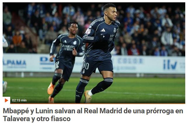 No fue penal; un escándalo: prensa reacciona por el polémico triunfo del Real Madrid en Copa del Rey