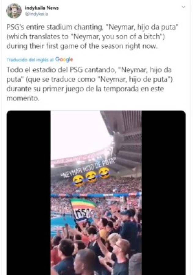 Neymar: La afición del PSG explota con pancartas y graves insultos al brasileño