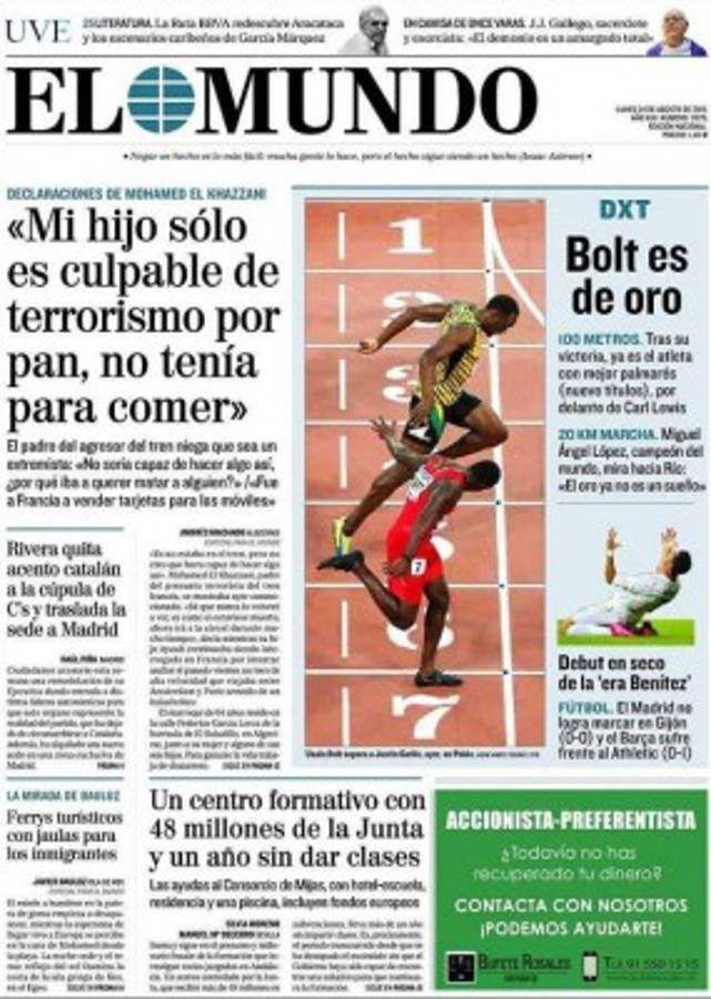 Las portadas de los diarios más importantes del mundo