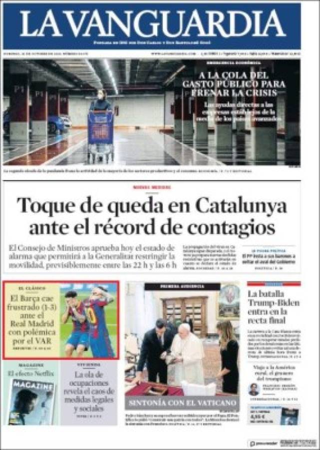 'Un atraco clásico': Las portadas el día después del polémico triunfo del Real Madrid ante Barcelona   