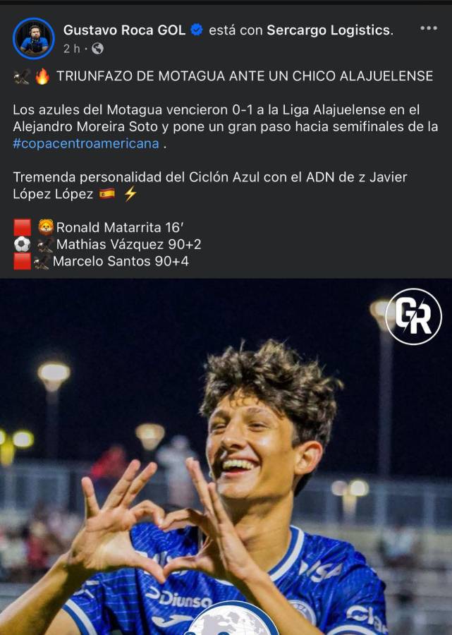 No jugaba porque era hijo del DT: la prensa se rinde ante Mathías Vázquez tras el triunfo de Motagua frenta Alajuelense