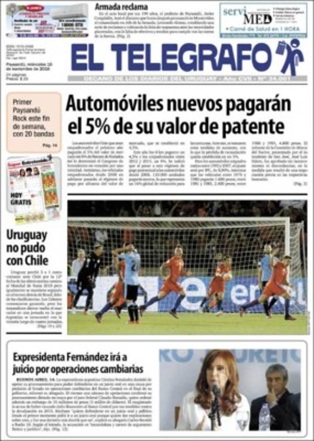 ¡CALIENTE! Las portadas que dejó la fecha de eliminatoria mundialista