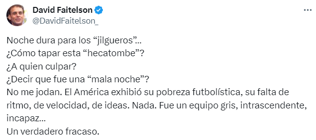 Faitelson destrozó al América: así reacciona la prensa por el rotundo fracaso ante Pachuca en la Champions de Concacaf