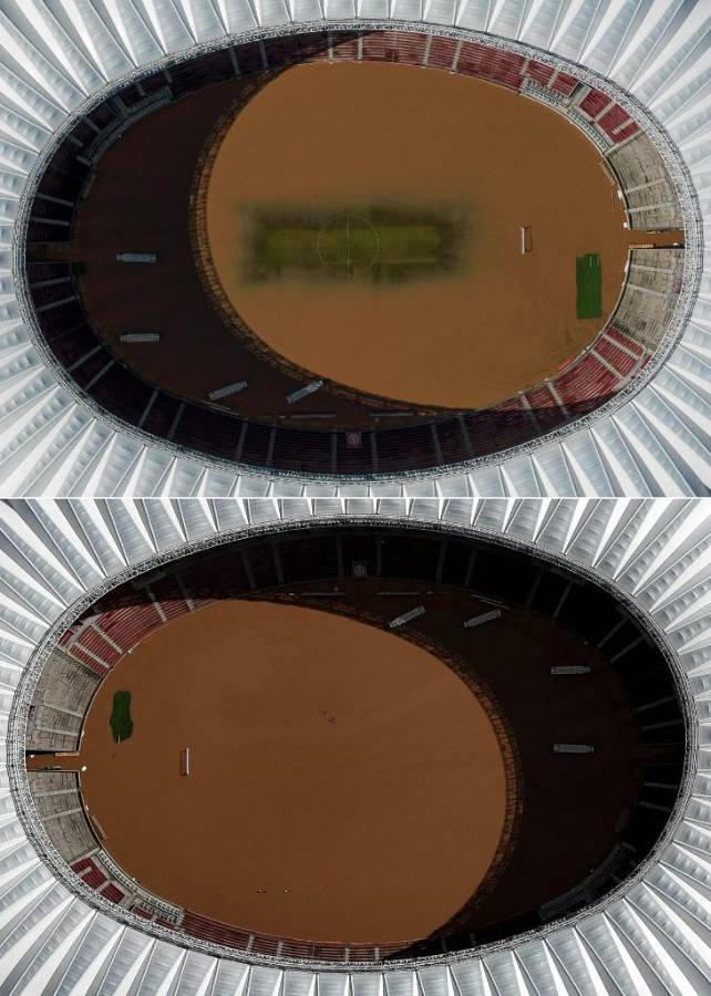 Impactantes imágenes en Brasil: así quedaron los estadios de Gremio e Inter tras inundaciones ¿Cuántos muertos hay?