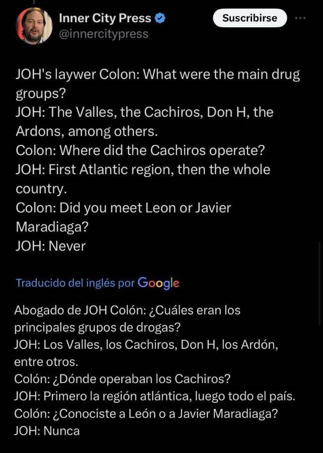 Juicio JOH: las declaraciones del expresidente de Honduras ante la corte tras ser acusado por narcotráfico