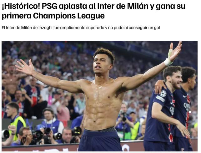 PSG ganó su primera Champions con una paliza y así reacciona la prensa: Qué suerte tuvo el Barcelona de quedar eliminado