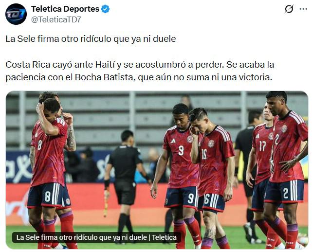 Explotan en Costa Rica tras otro ridículo y el posible sucesor de Batista