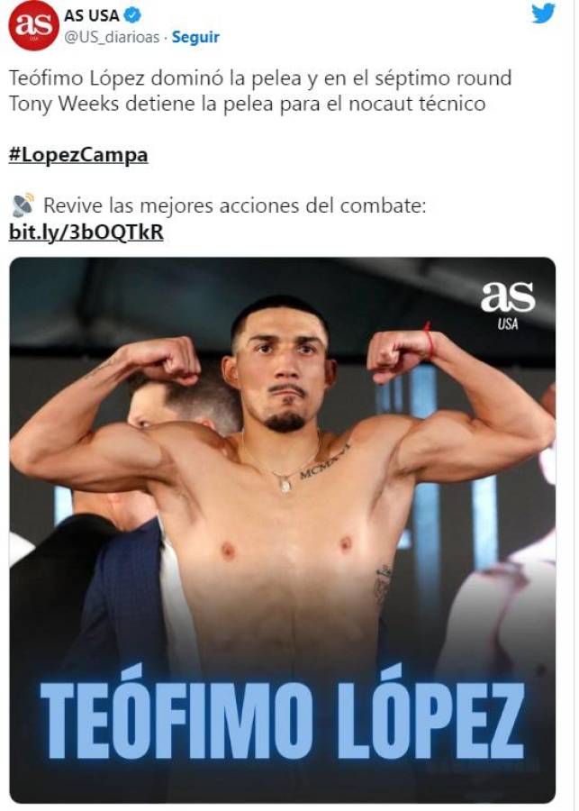 “Ha vuelto y demasiado castigo”: Así reaccionó la prensa luego de la contundente victoria de Teófimo López sobre Pedro Campa