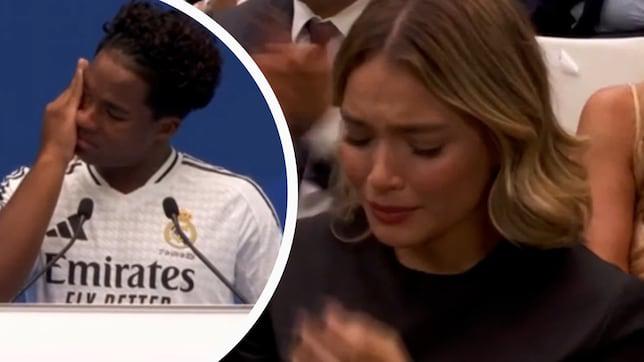 La emotiva presentación de Endrick en Real Madrid: la razón de sus lágrimas y así fue captada su hermosa novia