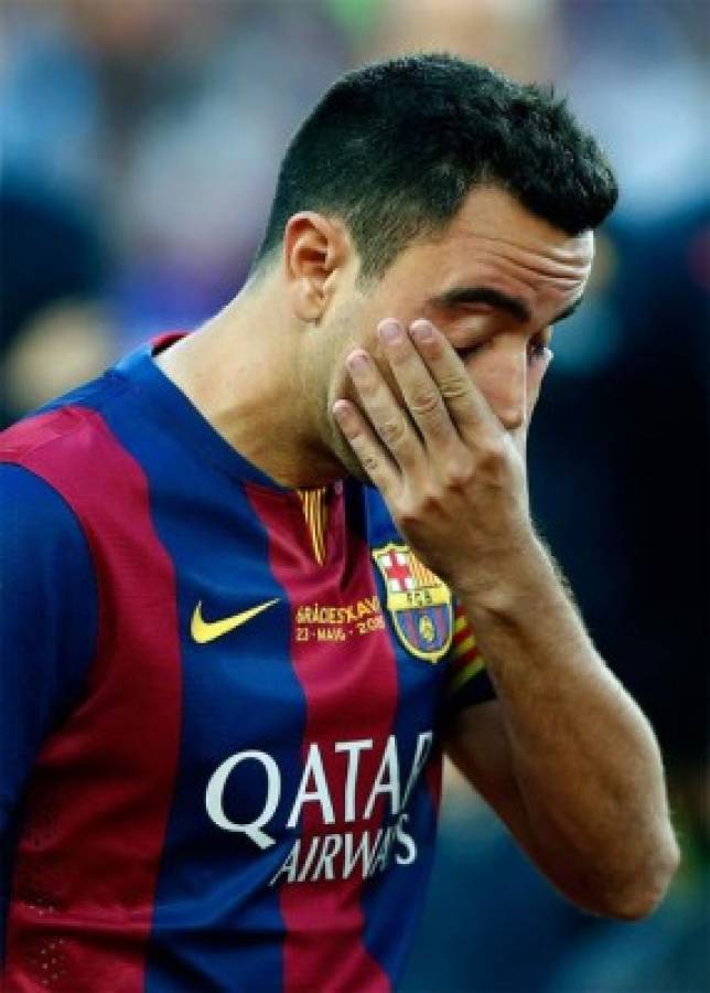 La despedida de Xavi Hernández del Camp Nou