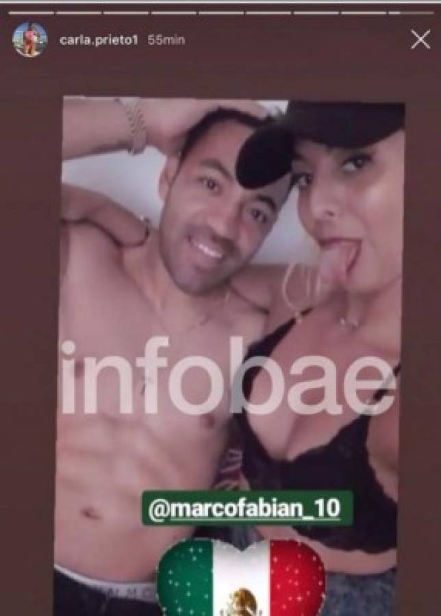 ¡Escándalo! El mexicano Marco Fabián aparece semidesnudo con una aficionada argentina