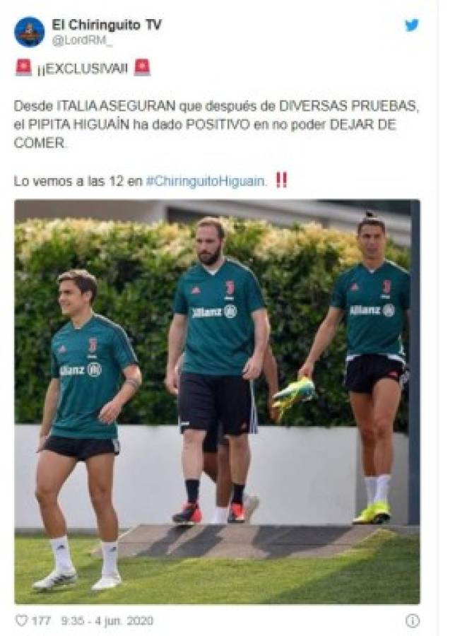 Memes: Higuaín, destrozado en redes por regresar 'gordo' a los entrenamientos de la Juventus