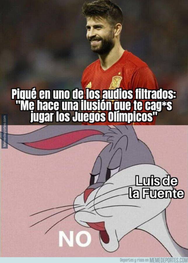 Florentino y Messi son protagonistas: Los jocosos memes que dejó los audios filtrados de Piqué con Rubiales por la Supercopa