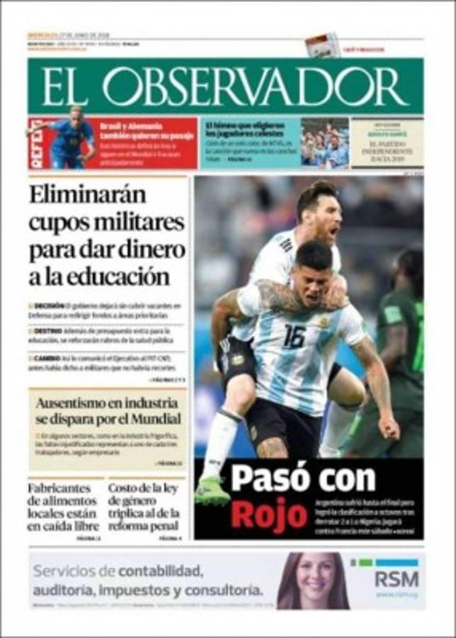 Tremendas portadas: El mundo se rinde ante Messi y a la clasificación de Argentina a octavos del Mundial