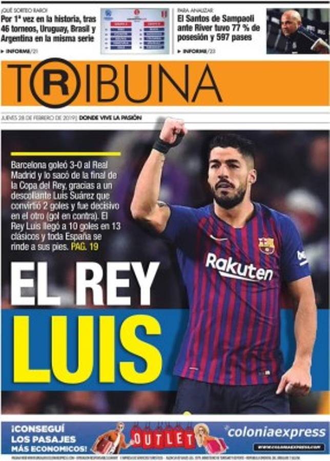 Las portadas por el mundo sobre la paliza del Barcelona ante el Real Madrid en Copa