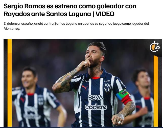 Faitelson lanzó una apuesta: Sergio Ramos anota su primer gol con Monterrey y así reacciona la prensa mexicana