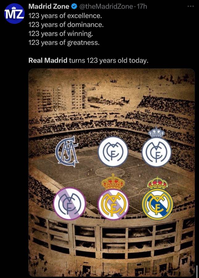 Mbappé ausente y Cristiano Ronaldo enamoró con su mensaje: las felicitaciones al Real Madrid por 123 aniversario