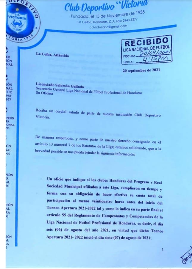 La cronología del escándalo: ¿Cómo inició y fue creciendo la denuncia de Victoria en contra de Real Sociedad, Honduras Progreso y el secretario Galindo?